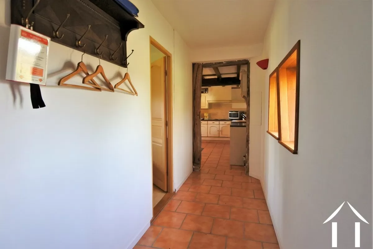 Corridor from kitchen to bedroom and shower room