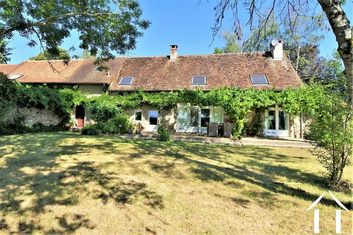south side of the farmhouse from the garden