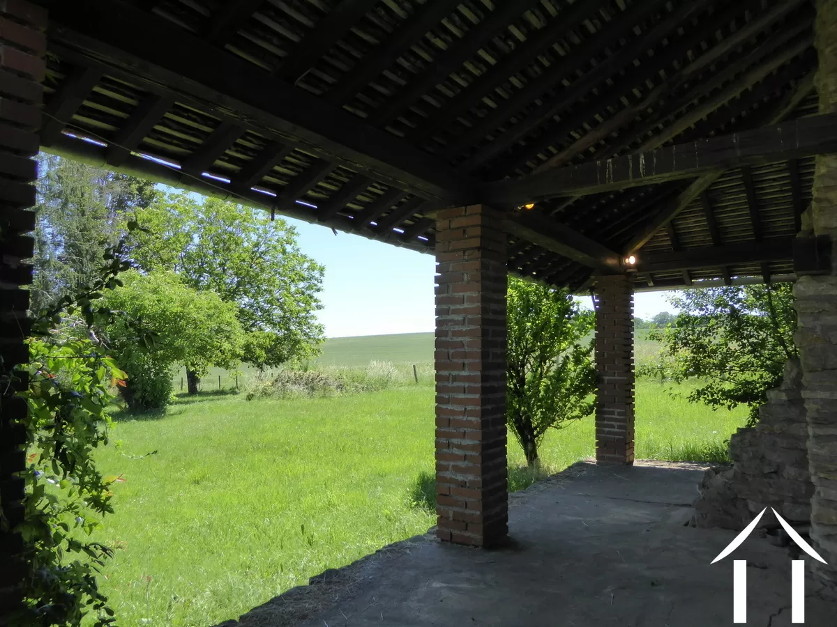 überdachte Terrasse Garage