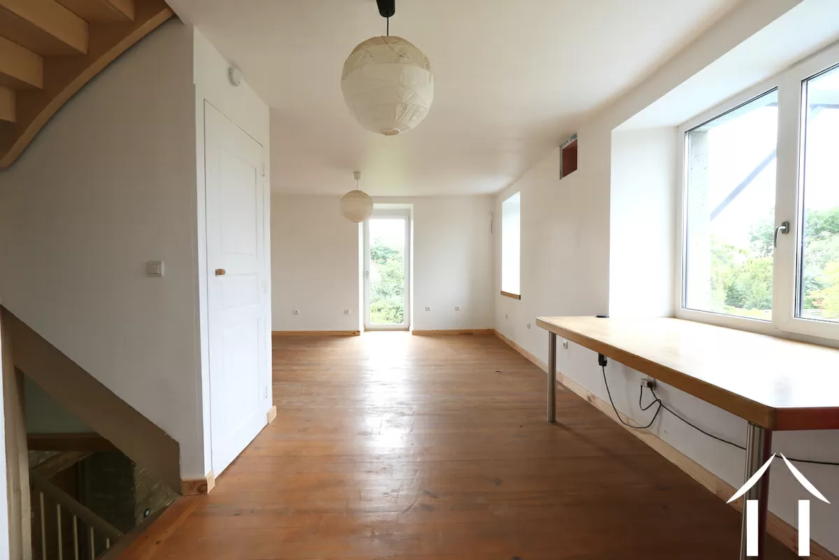 Großer Raum auf Ebene 1 - Blick aus dem Schlafzimmer