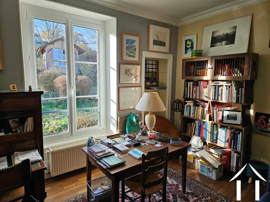 Heute ist dieser Raum ein Arbeitszimmer mit Aussicht.