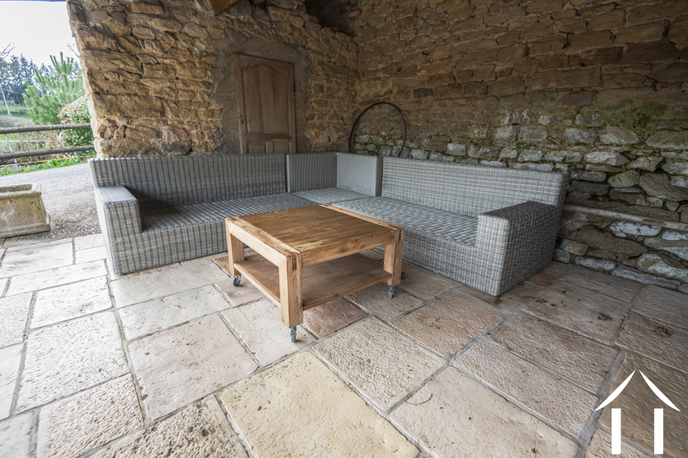 Überdachte Terrasse