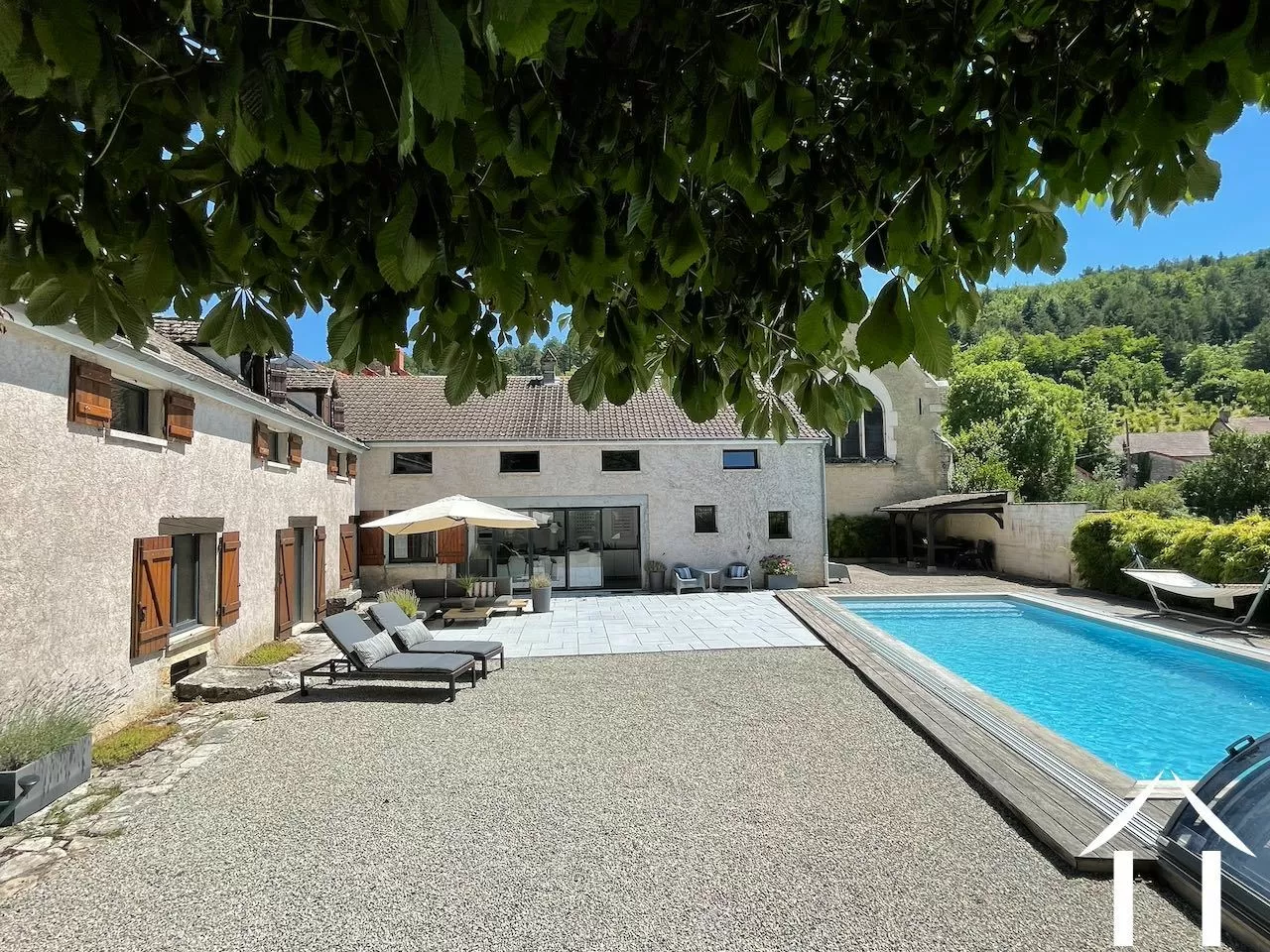 Haus von der Eingangstür betrachtet