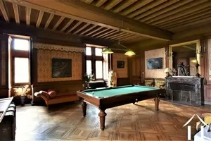 Billiard room on the first floor 