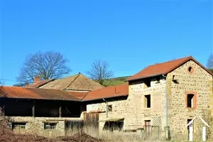 Bauernhaus mit großen Nebengebäuden