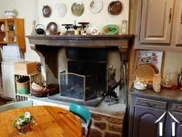 Kitchen fireplace