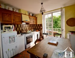 Kitchen with access to terrace and garden