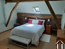 Bedroom with beams