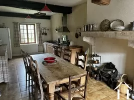 dining corner in the 30 m2 kitchen