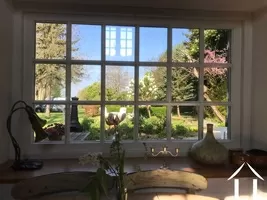 Garden through kitchen window