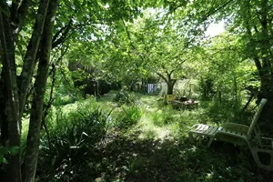 Garten nach dem Fluss