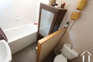 Das Badezimmer mit Toilette