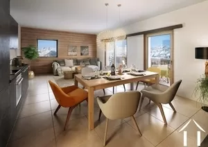 2-Schlafzimmer-Wohnung + Bergecke - Blick auf den Hang Ref # C6021-A307 