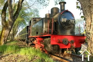 Romantischer Bahnhof mit Zügen im Stil des Orient Express Ref # cvh5537m 