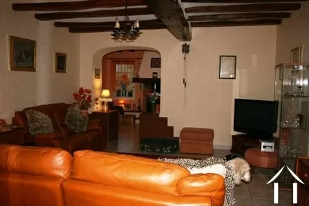 The lounge with the large alcove snug beyond. 