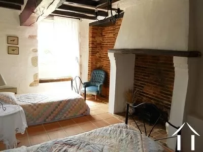 Bedroom 2 in the gîte. 