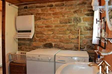 shower and laundry room on ground floor