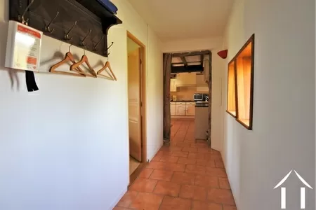 Corridor from kitchen to bedroom and shower room