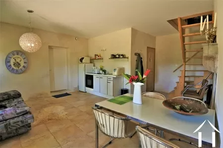 second living room with corner kitchen