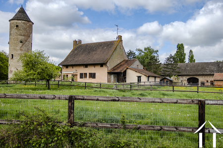Alte befestigte Farm, 6,6 ha, Bresse Burgund Ref # BH5614B 