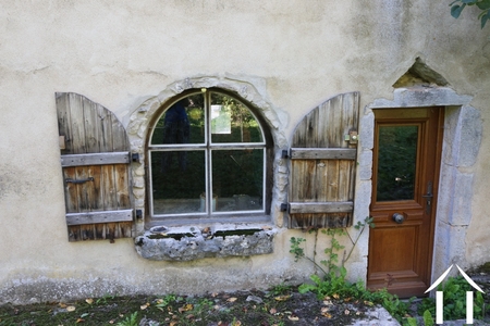 Küchen-Hintertür und Fenster