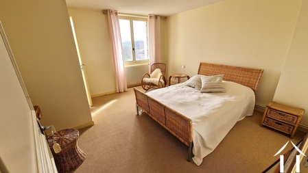 Schlafzimmer mit Blick auf die Hügel