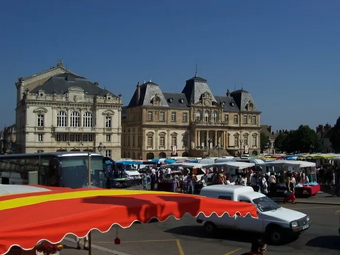 market in Autun